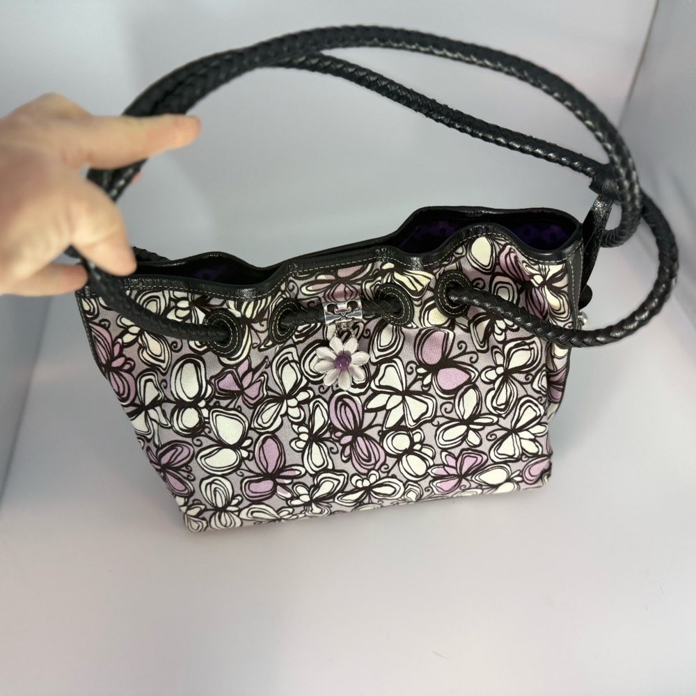 Brighton Black and Purple Floral Tote - Picture 5 of 7